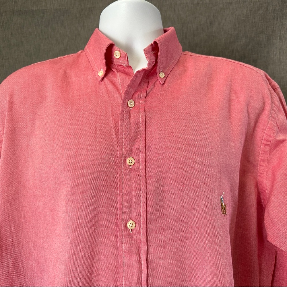 RALPH LAUREN CHAMBRAY OXFORD SHIRT-LIKE NEW-LT